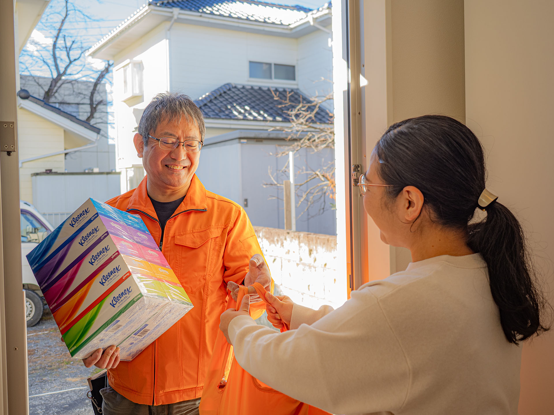 買い物代行の作業風景